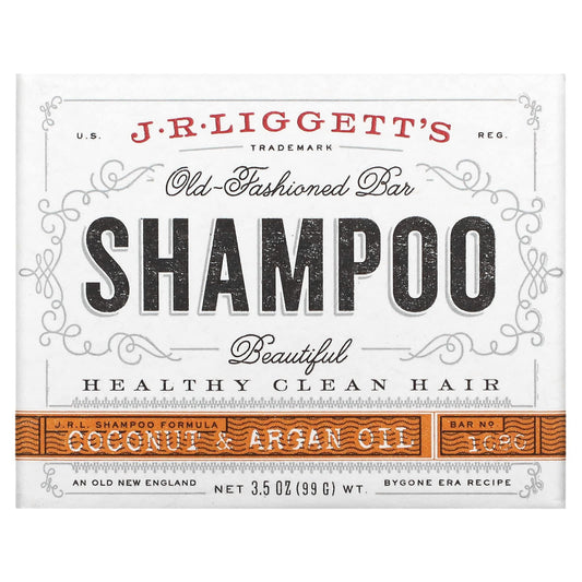 لوح شامبو جوز الهند وزيت الارجان جي.آر. ليغيتس J.R. Liggett's, Old Fashioned Shampoo Bar