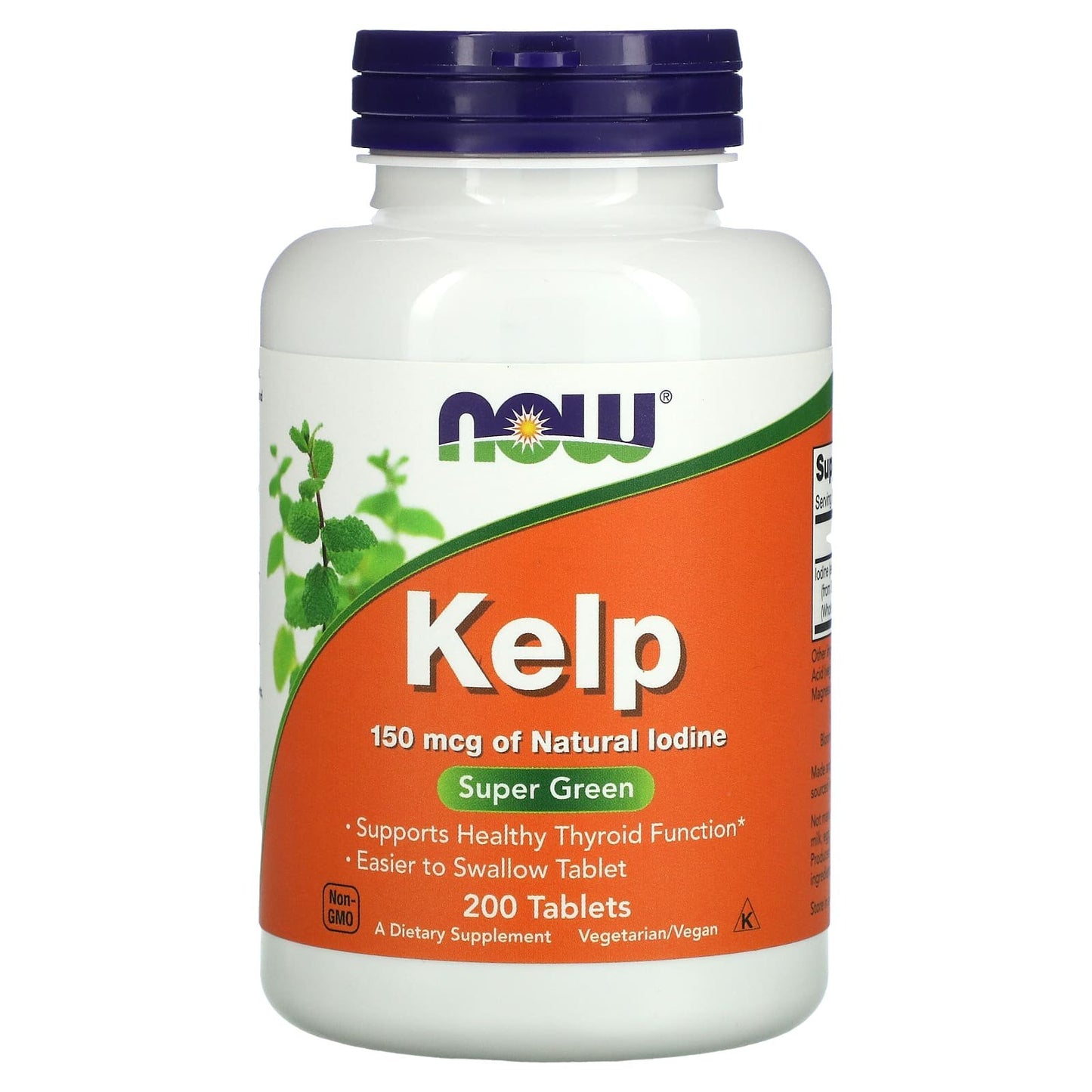 اقراص عشبة البحر كليب لدعم وظيفة الغدة الدرقية 150 مكجم 200 قرص - NOW FOODS KELP