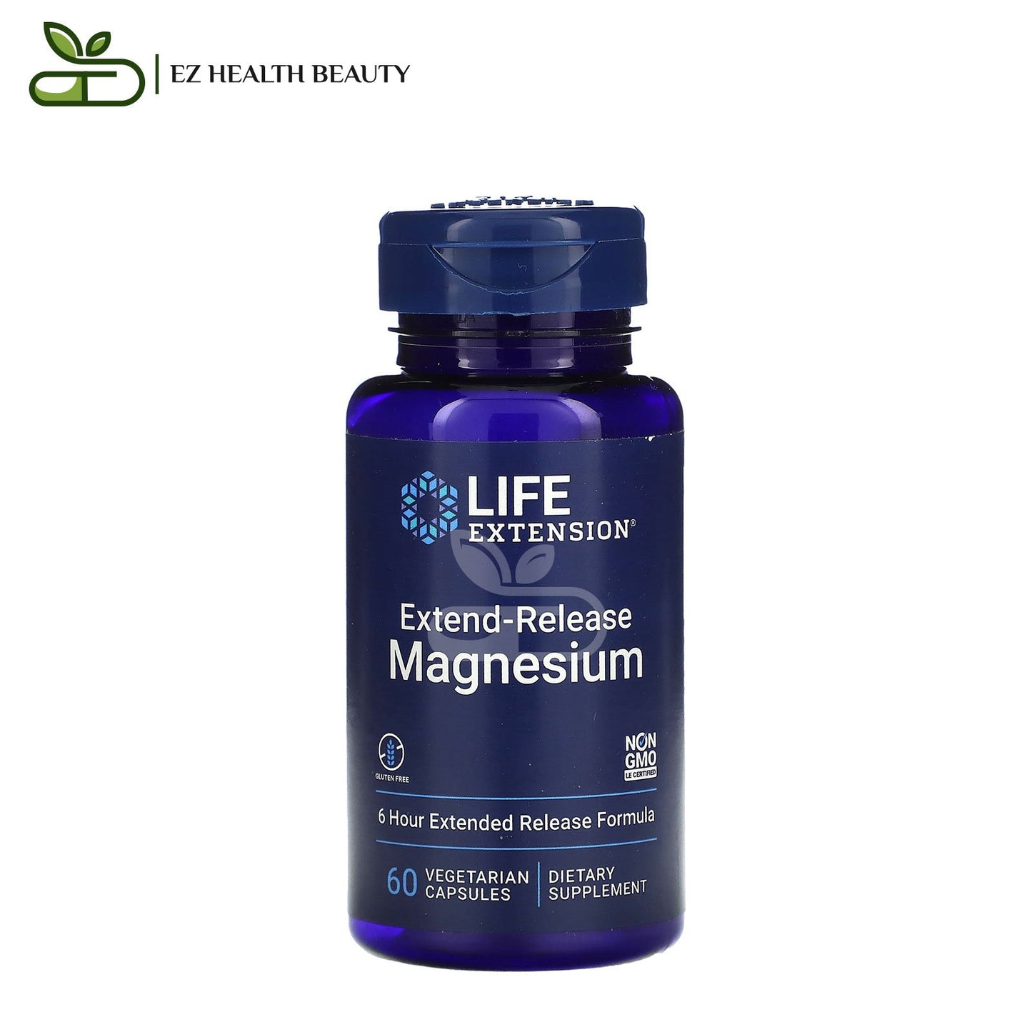 Extend-Release Magnesium To Support Cardiovascular And Bone Health Life Extension 60 Vegetarian Capsules