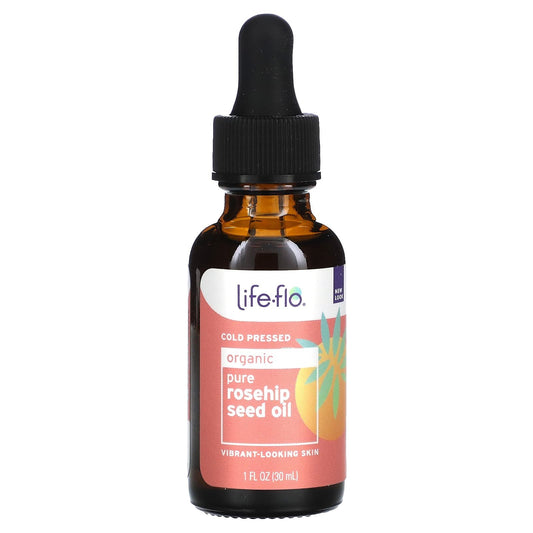 Life-flo organic pure rosehip seed oil skin vitality enhancer - 1 fl oz (30 ml)