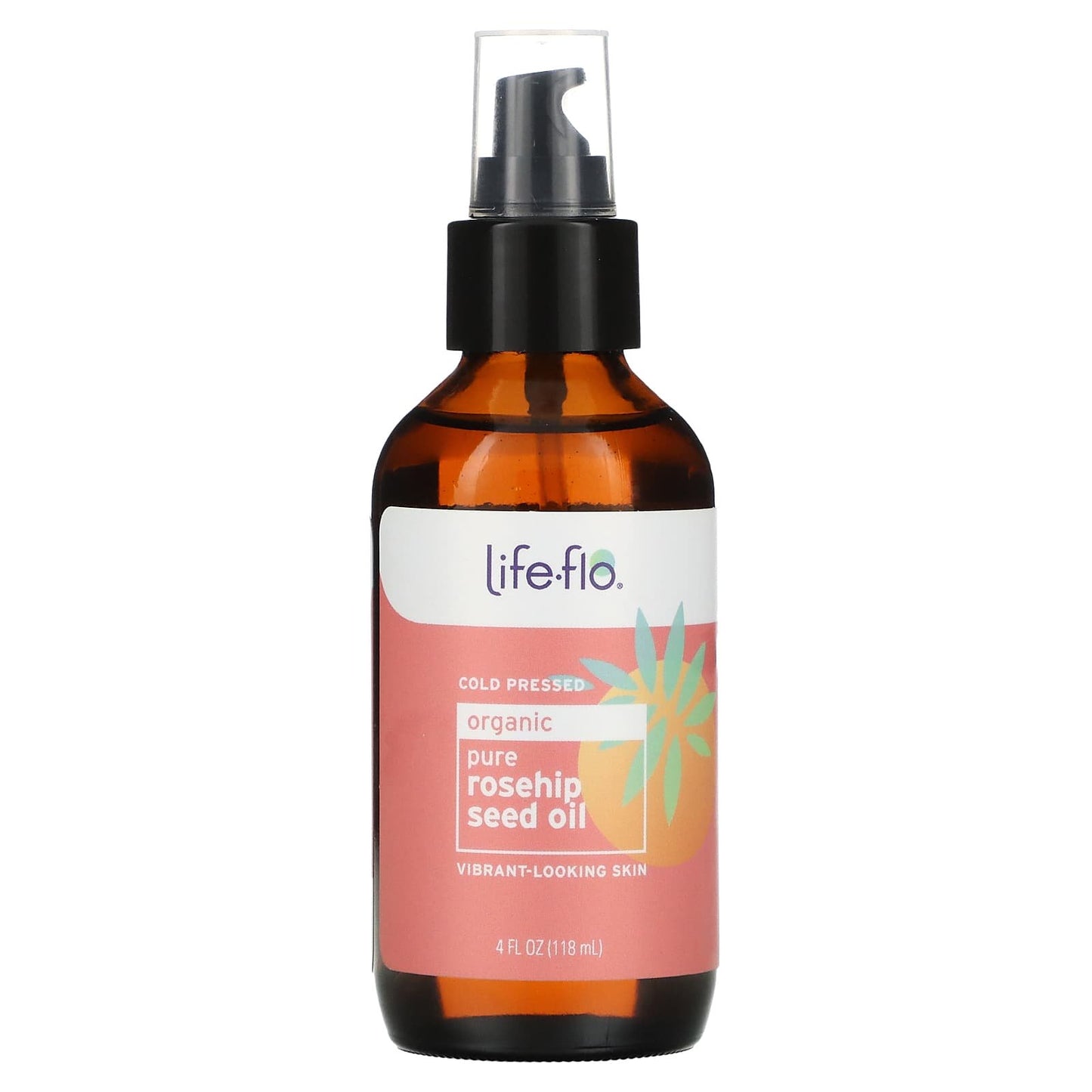 زيت بذور الورد لايف فلو لتغذية الشعر والبشرة Life-flo, Organic Pure Rosehip Seed Oil 118 مل