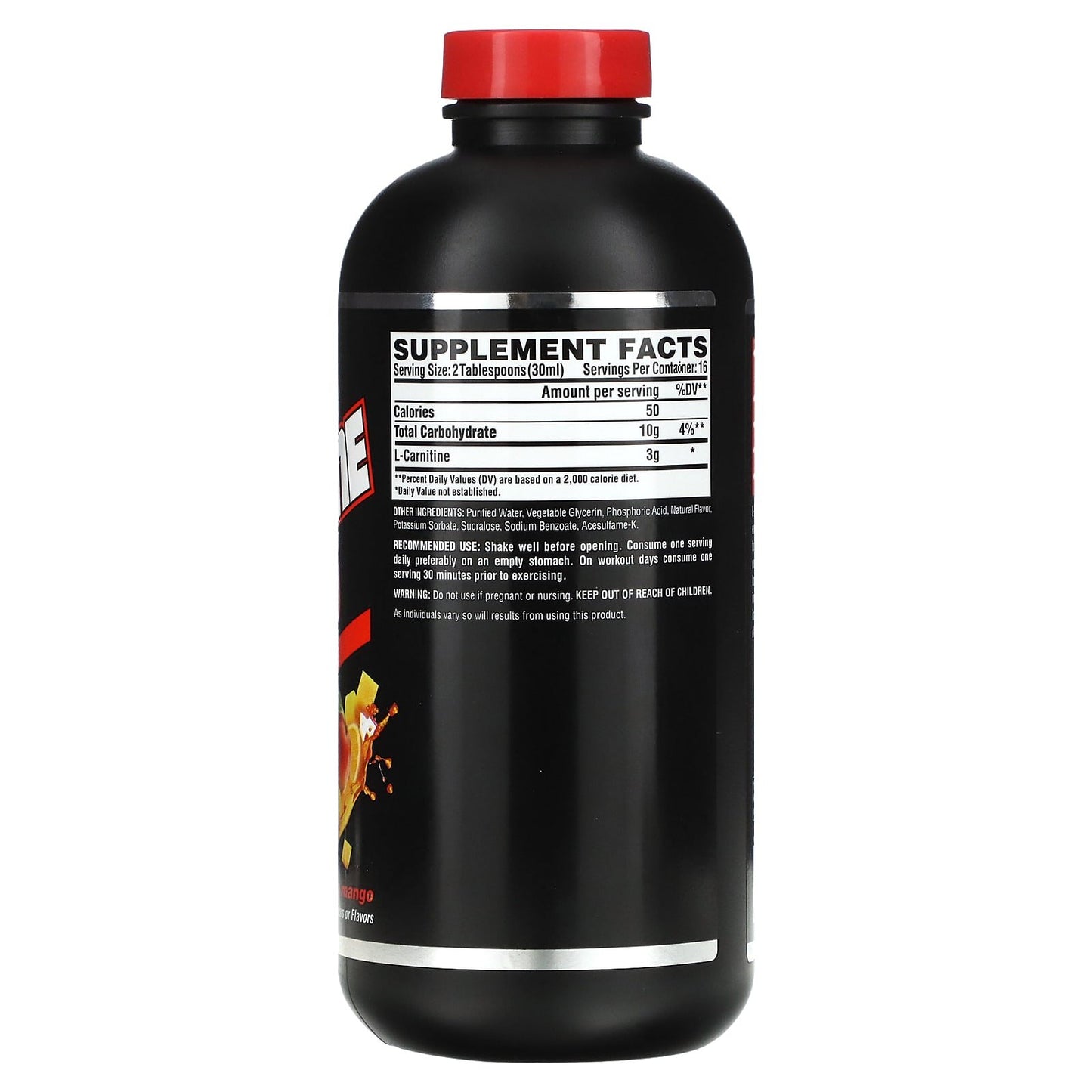 نوتريكس ريسورش‏ مكمل غذائي الكارنتين 3000 بنكهة برتقال مانجو liquid l carnitine 3000 حجم 16 أونصة سائلة (480 مل)