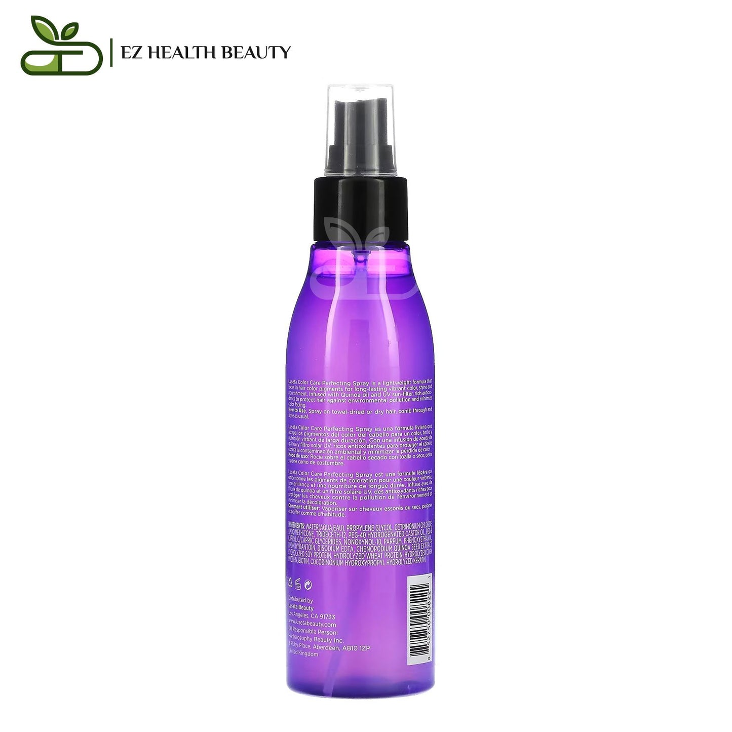 بخاخ لوسيتا العناية بالشعر المصبوغ 5.07 أونصة سائلة (150 مل) Luseta Beauty Color Care Perfecting Spray