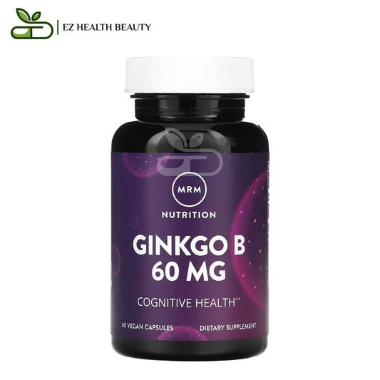 MRM Nutrition Ginkgo B 60 mg - 60 Vegan Capsules to improve brain functions