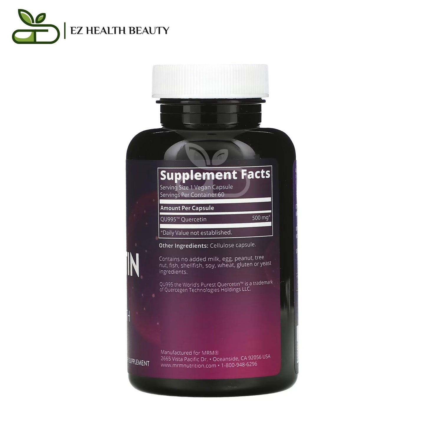 دواء كيرسيتين لتقوية المناعة من MRM Nutrition عدد 60 كبسولة نباتية – MRM Nutrition Quercetin