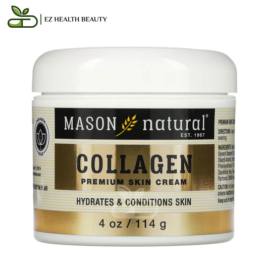 كريم الكولاجين لترطيب البشرة بعطر الكمثرى 114 جرامًا Collagen Premium Skin Cream Mason Natural