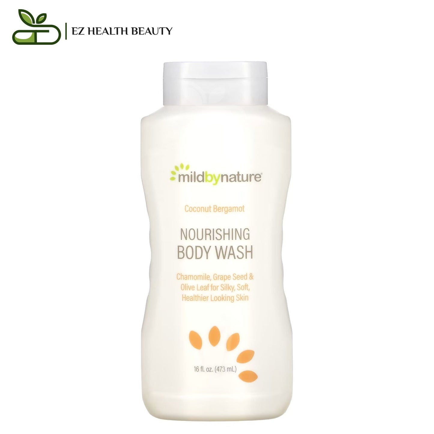 Mild By Nature nourishing body wash coconut bergamot for skin moisturizing - 16 fl oz (473 ml)