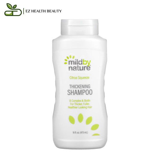 Thickening Shampoo B-Complex + Biotin No Sulfates Citrus Squeeze Mild By Nature 16 fl oz (473 ml)