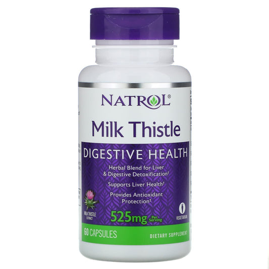 Natrol Milk Thistle Capsules digestive health capsules - 60 Veggie Capsules