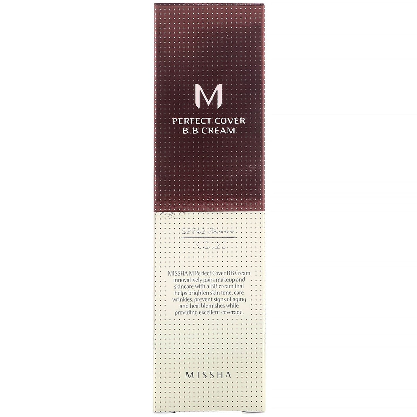 Missha M Perfect Cover B.B Cream SPF 42 PA+++ No. 23 Natural Beige - 1.7 oz (50 ml)