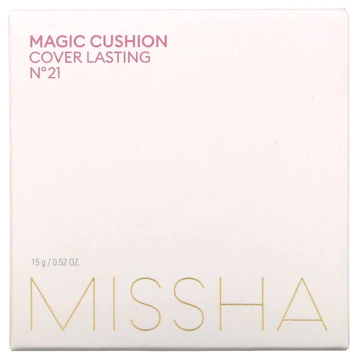 Missha Magic Cushion Cover Lasting - No. 21 Light Beige 0.52 oz (15 g)