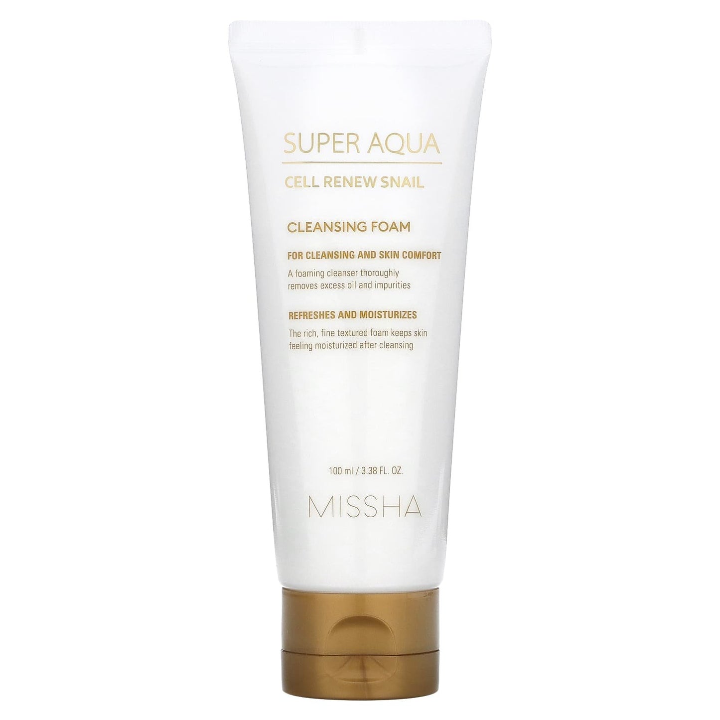 Missha Super Aqua Cell Renew Snail Cleansing Foam Snail slime extract 100ml