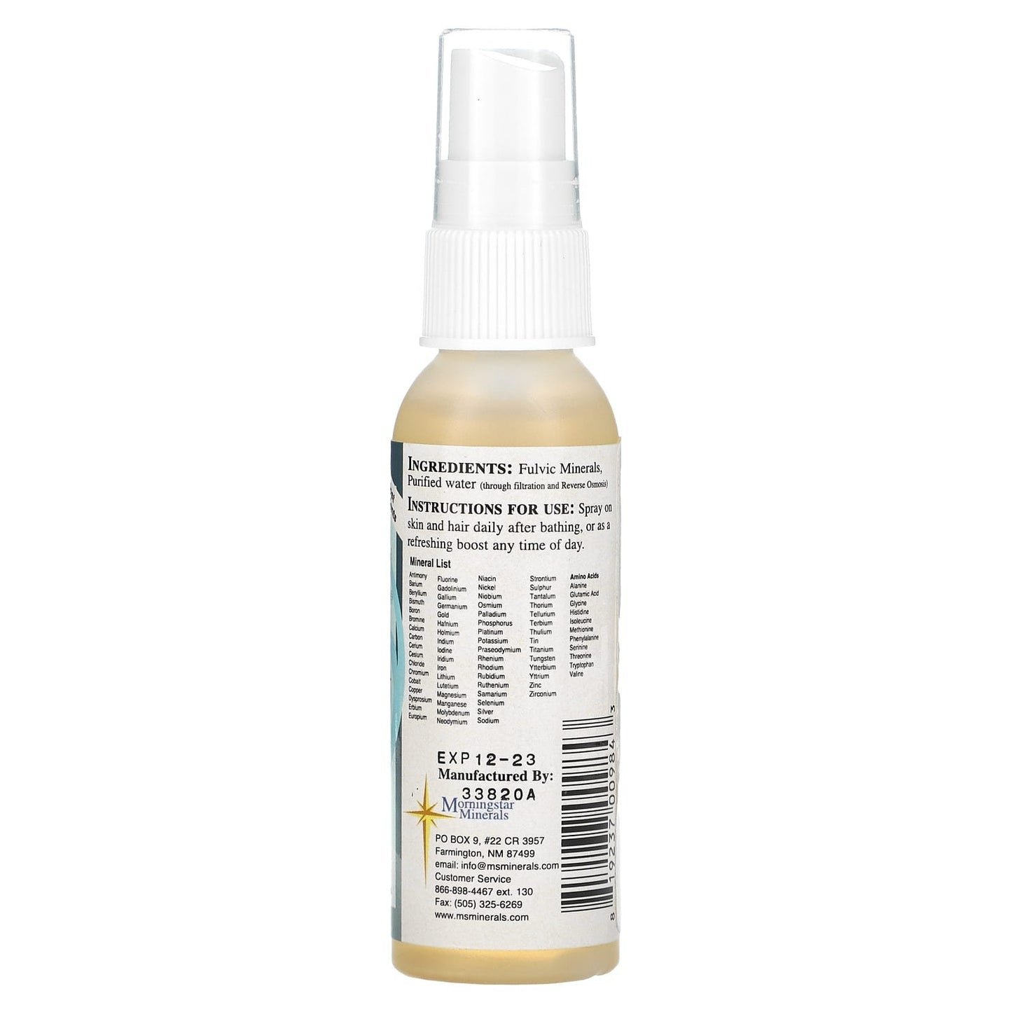 Morningstar Minerals Derma Boost Rejuvenating Spray Mist - 2 fl oz (59 ml)