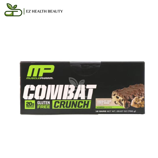 Musclepharm Combat Crunch Cookies Dough Chocolate Chip 12 Bars 63 GM Each