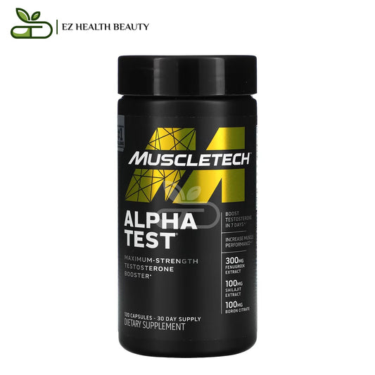 MuscleTech Alpha Test Capsules, 120 Capsules to increase testosterone levels