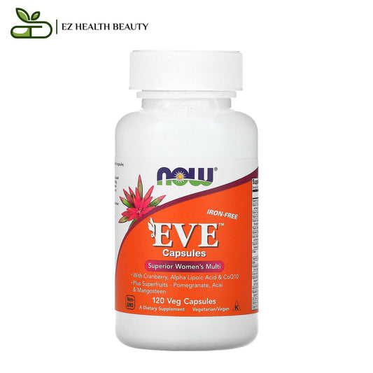 كبسولات ايف ملتي فيتامين للنساء 120 كبسولة – NOW Foods Eve Capsules Superior Women's Multi Iron-Free