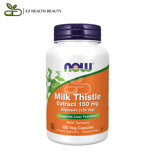 Milk Thistle Extract with Turmeric Supports Liver Functions Now Foods 150 mg 120 Veg Capsules