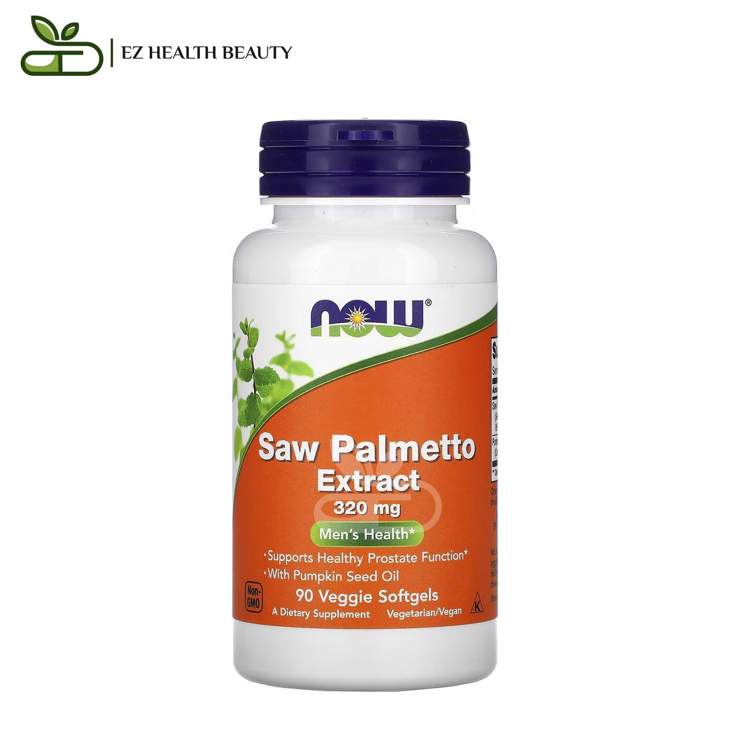 NOW Foods Saw Palmetto Extract Men's Health 320 mg (90 Veggie Softgels)