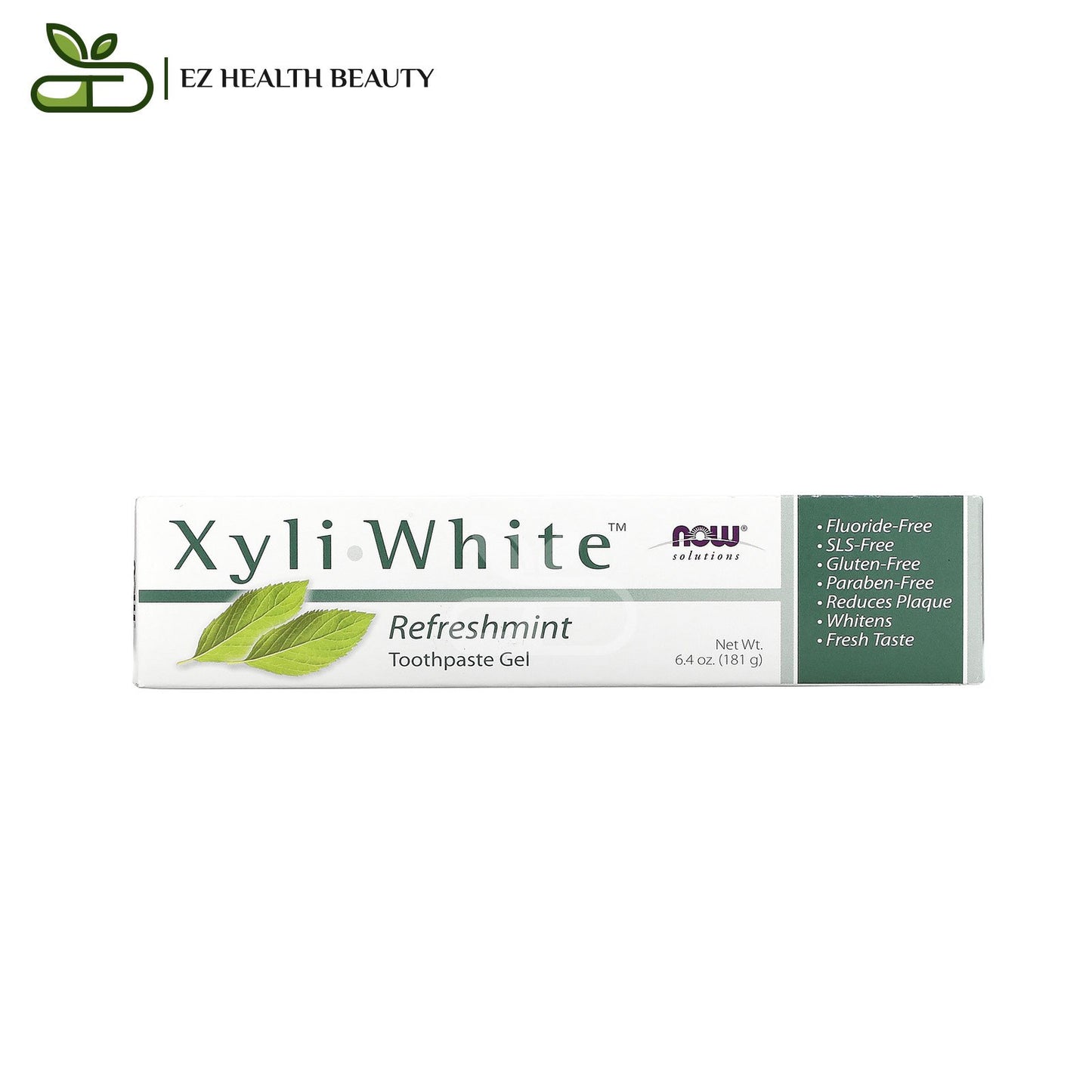 XyliWhite Toothpaste Gel Refreshmint NOW Foods 6.4 oz (181 g)