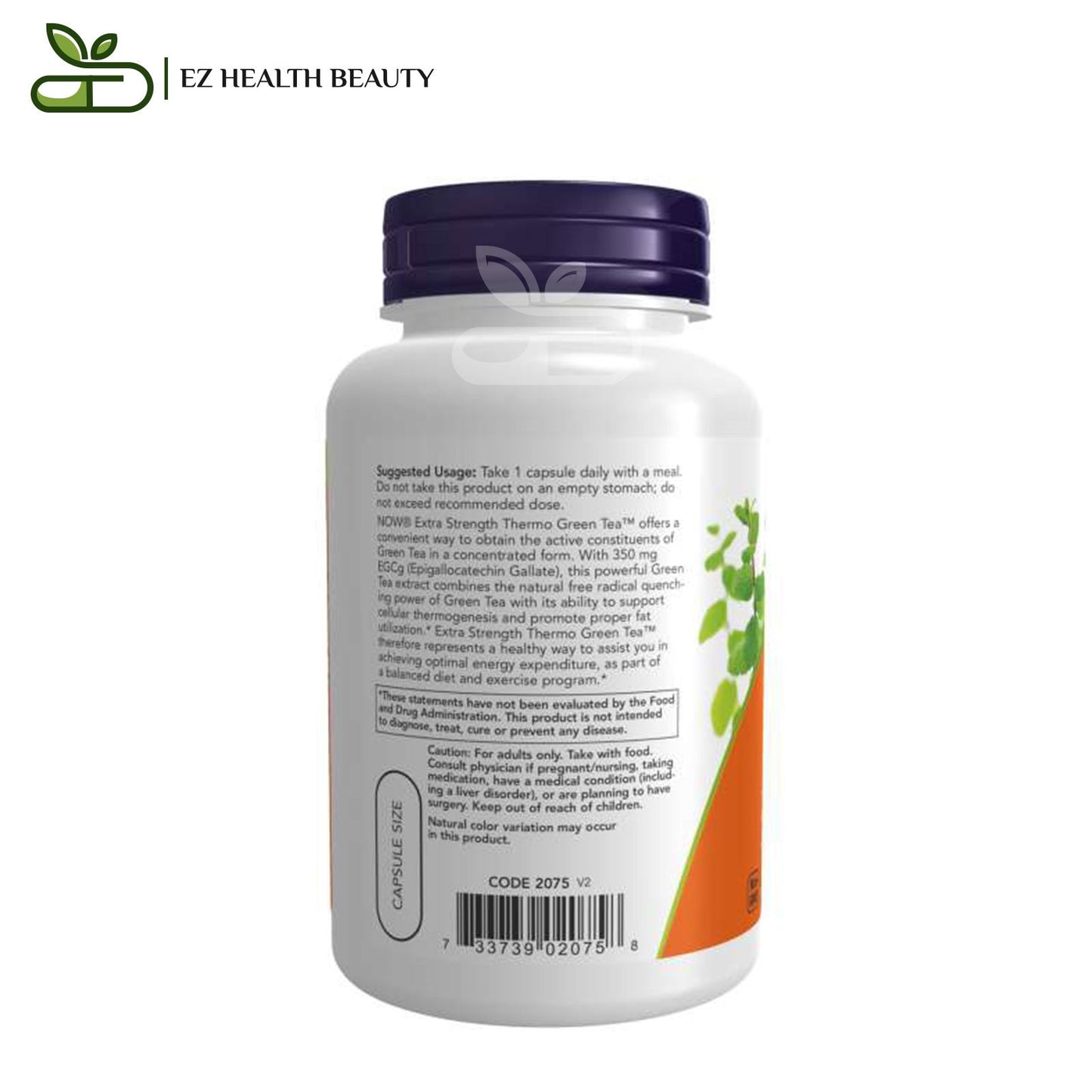 Thermo Green Tea Supports Thermogenesis Extra Strength Now Foods 90 Veg Capsules