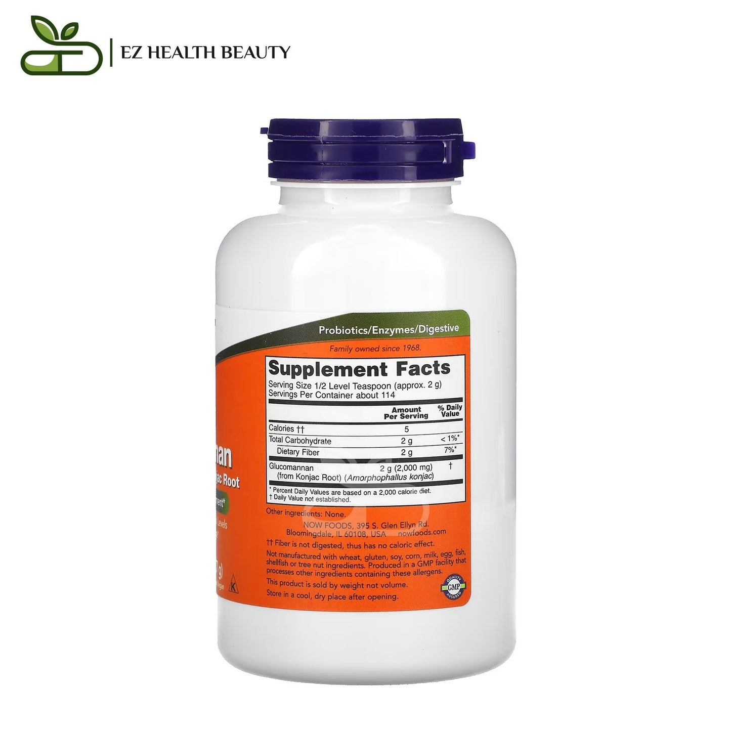 Now Foods Glucomannan Satiety Powder 227 GM