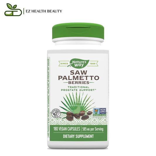 Nature's Way Saw Palmetto Berries 585 mg (180 Vegan Capsules)