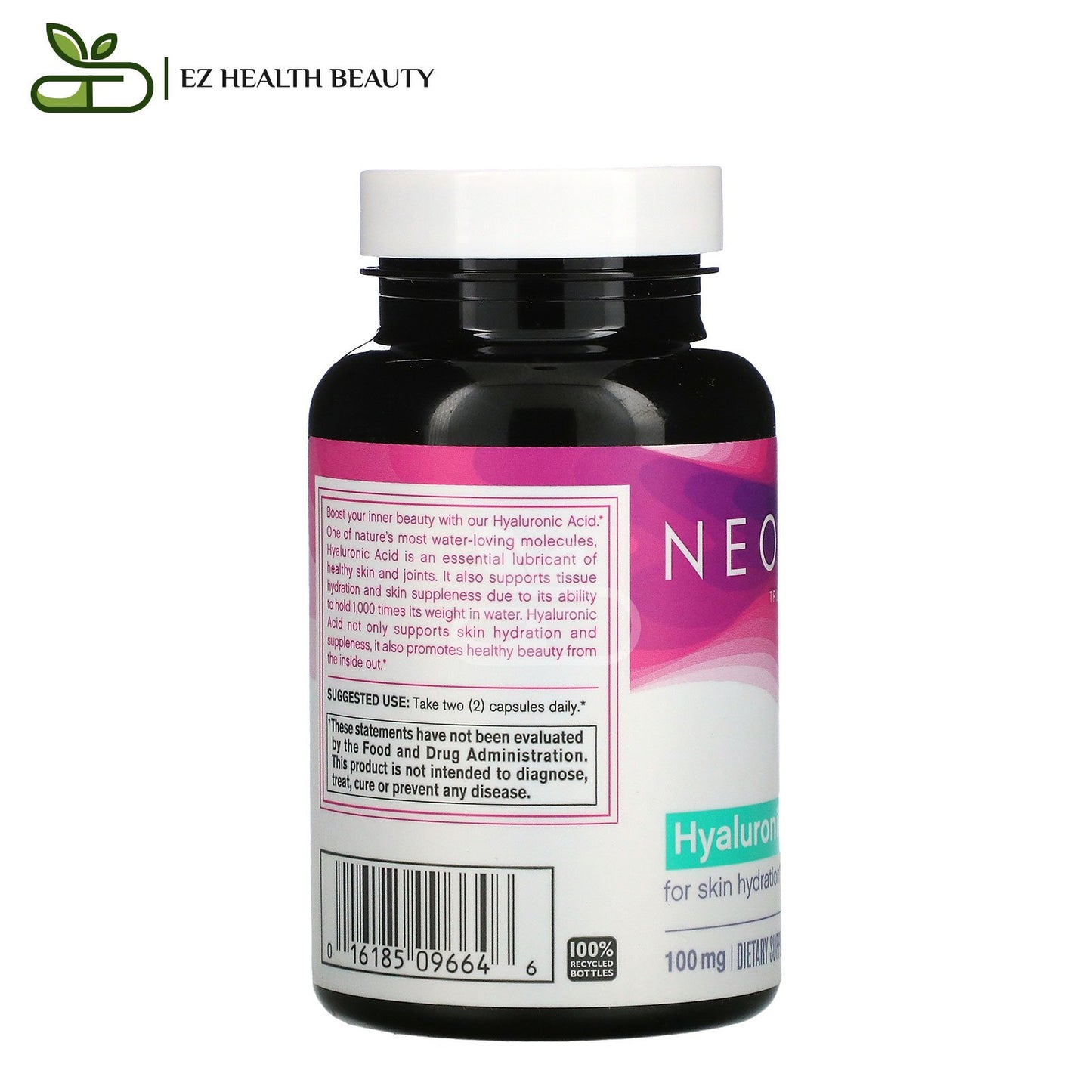 كبسولات هالورنيك اسيد لترطيب البشرة 50 مجم 60 كبسولة Neocell Hyaluronic Acid