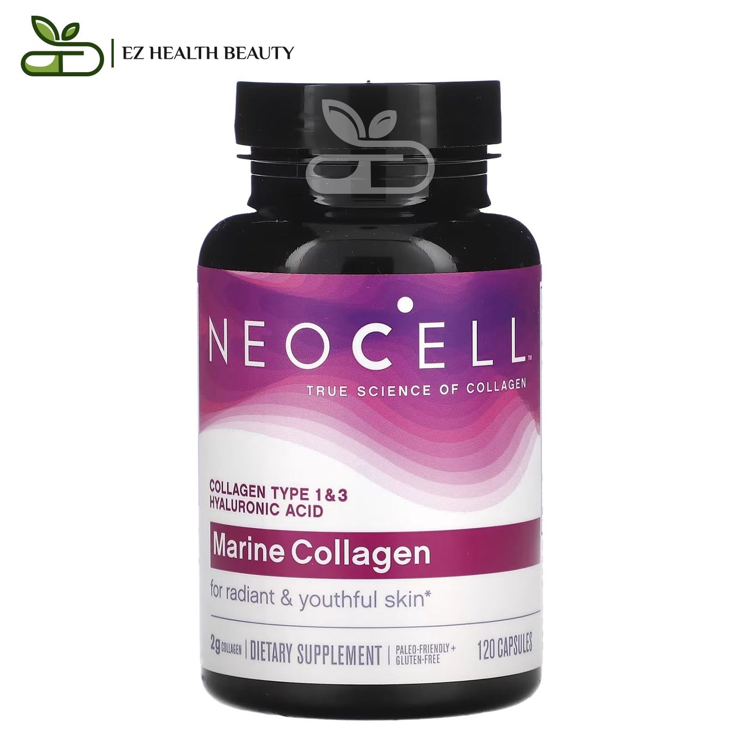 كبسولات الكولاجين البحري الأصلي نيوسيل 120 كبسولة – NeoCell Marine Collagen 120 Capsules