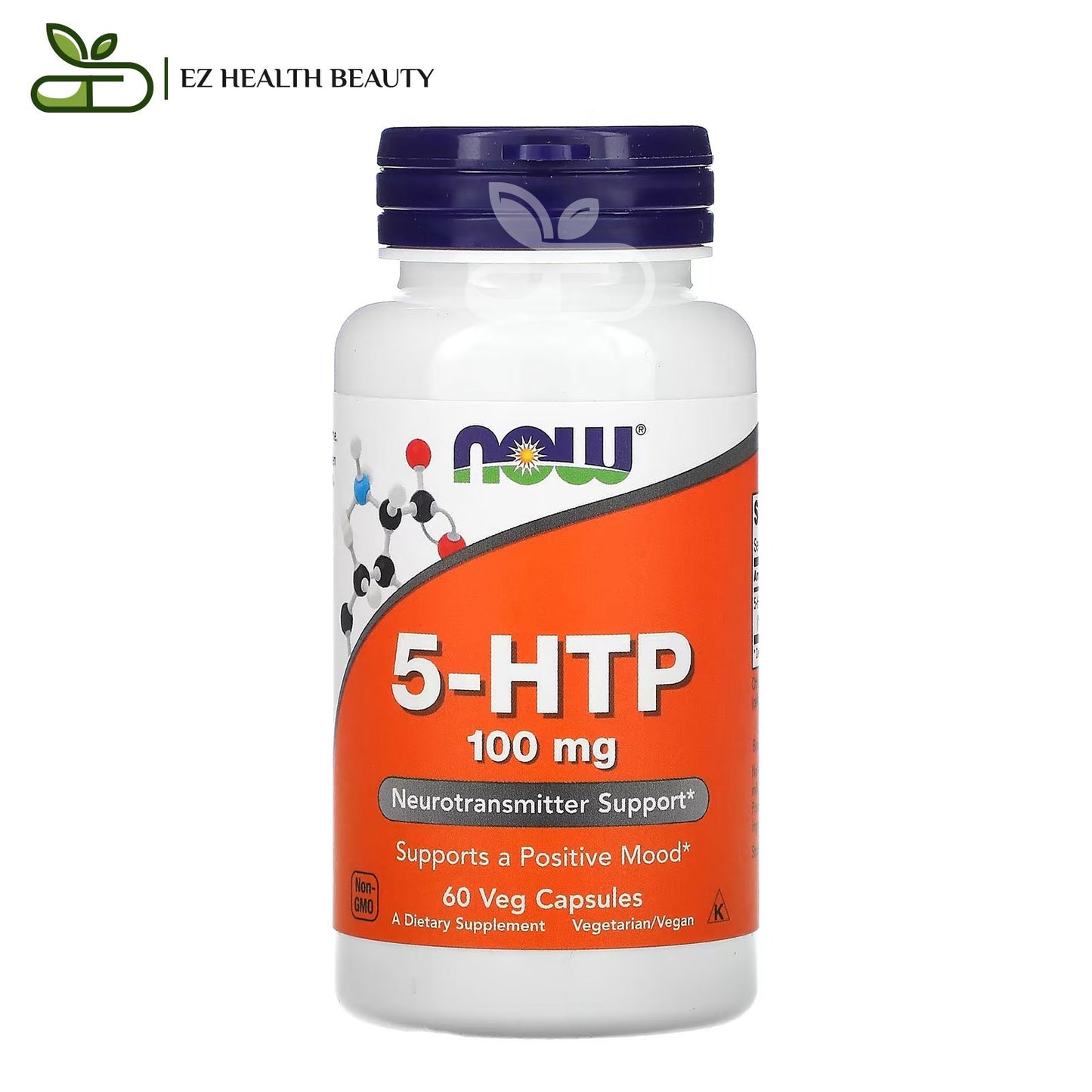 5-htp capsules for neurotransmitter support from now foods - 60 capsules