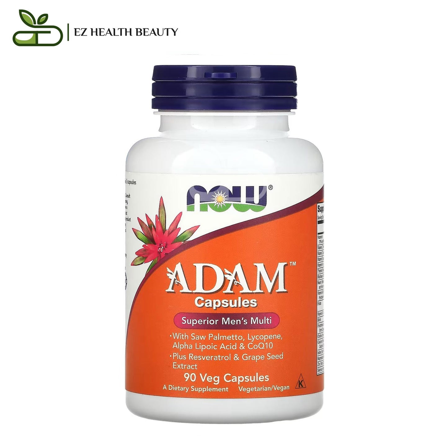 حبوب ادم لدعم الصحة الجنسية للرجال Now foods ADAM capsules عدد 90 كبسولة نباتية