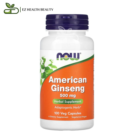 Now foods american ginseng tablet 500 mg for overall health - 100 veg tablets