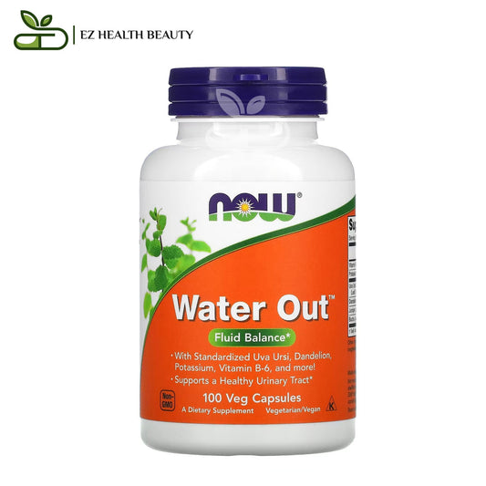 Now water out pills for fluid balance in the body and urinary health support - 100 veg pills