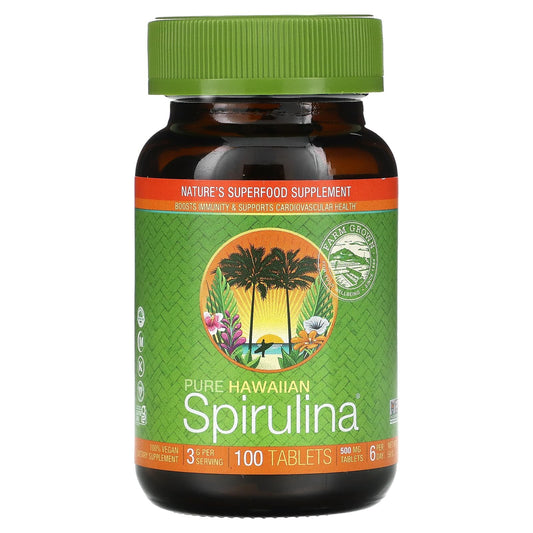 Nutrex Hawaii pure hawaiian spirulina immune booster - 500 mg 100 Tablets