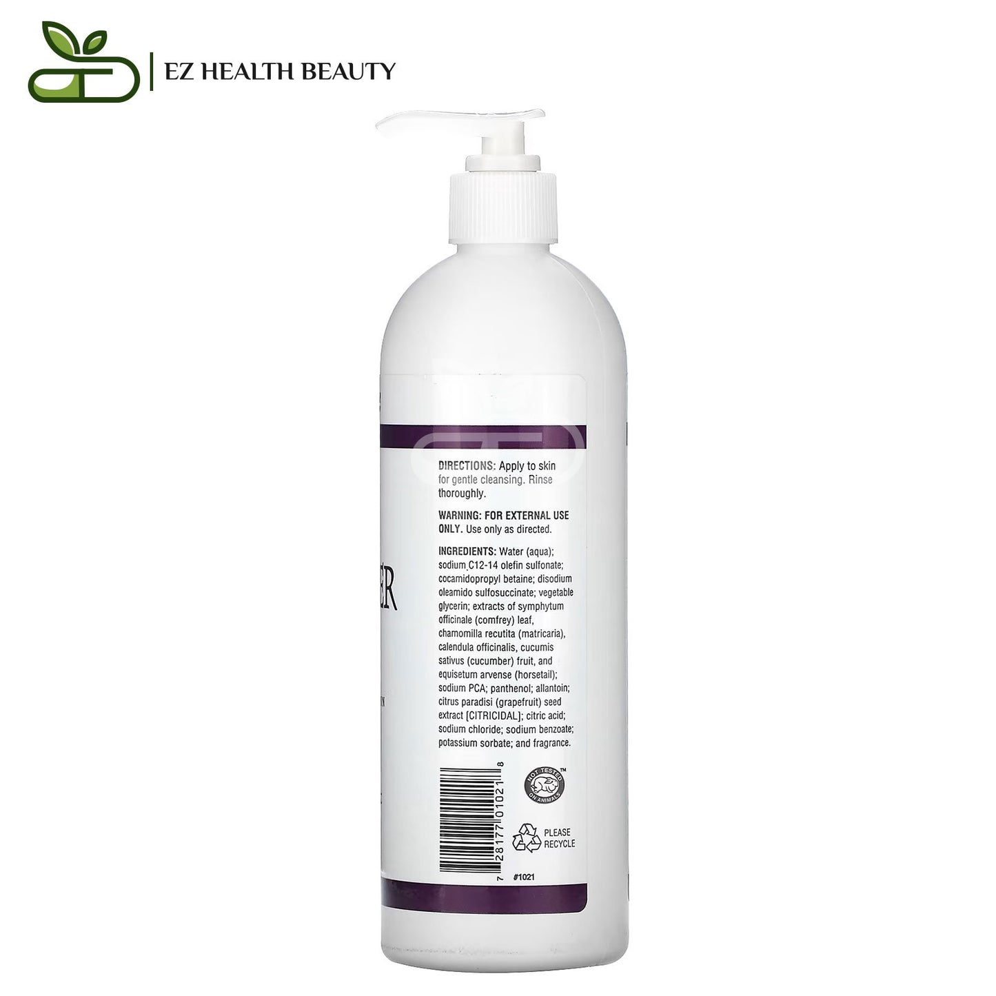 Skin Cleanser Moisturizing Formula For Normal To Dry Skin Non-Soap Fresh Fruit NutriBiotic 16 fl oz (473 ml)