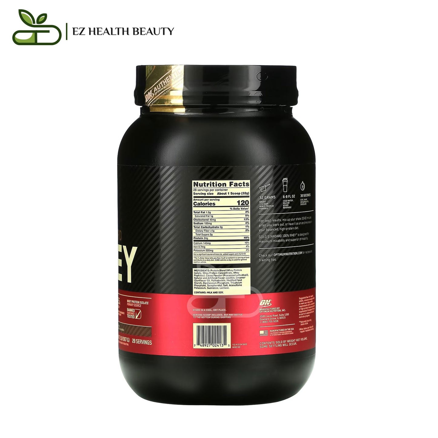 Supplement Whey Gold Standard Extreme Milk Chocolate Optimum Nutrition  - (907 g)