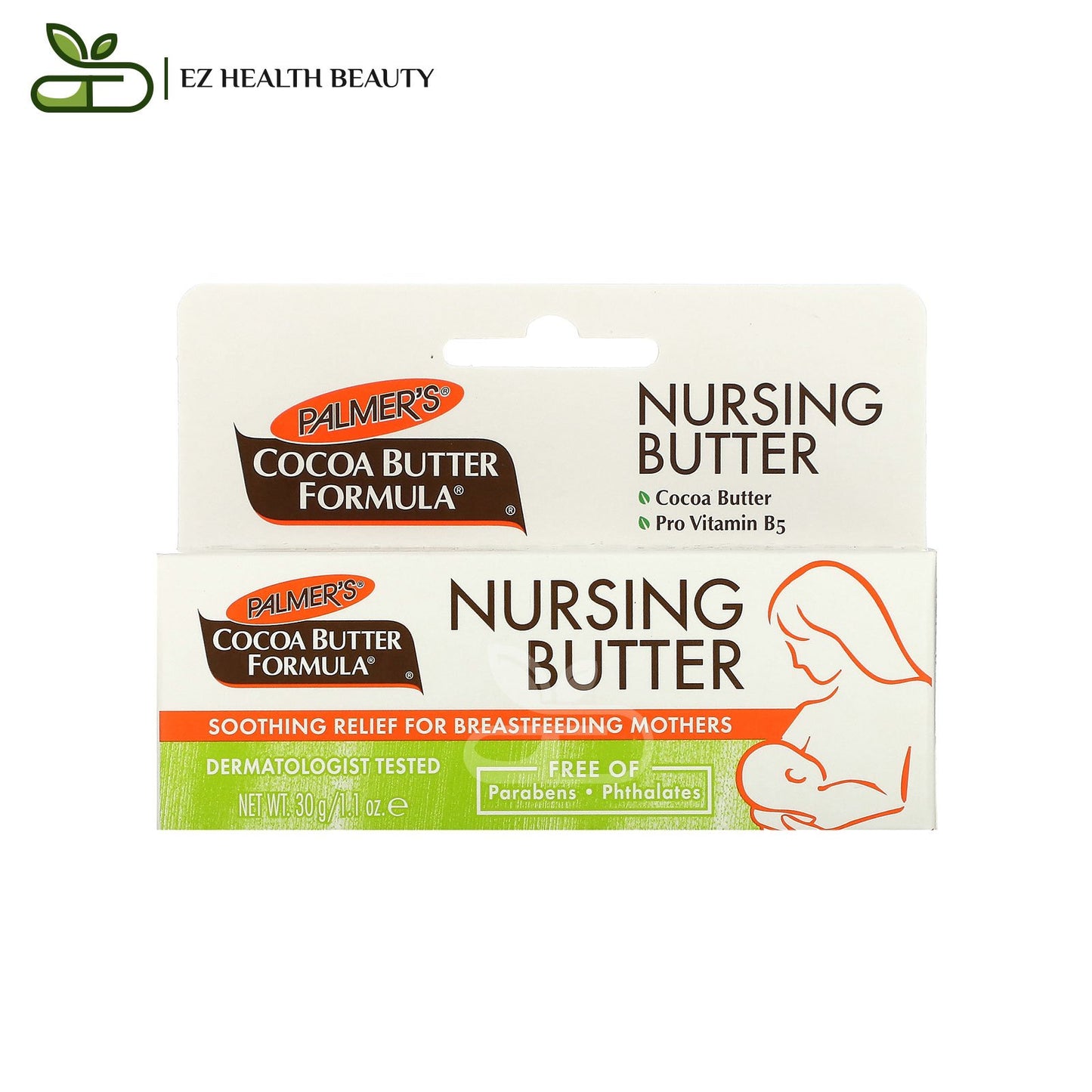 بالمرز كريم الرضاعة لتخفيف آلام الحلمة بتركيبة الكاكاو 30 جرامًا Palmers Nursing Butter