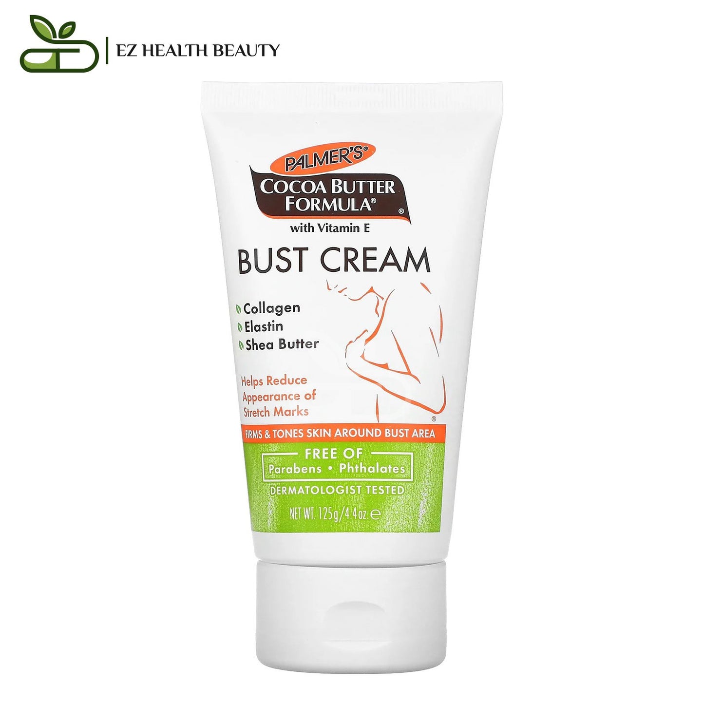 كريم بالمرز لعلامات التمدد حول الصدر غني بفيتامين هـ 125 جرامًا Bust Cream Palmers