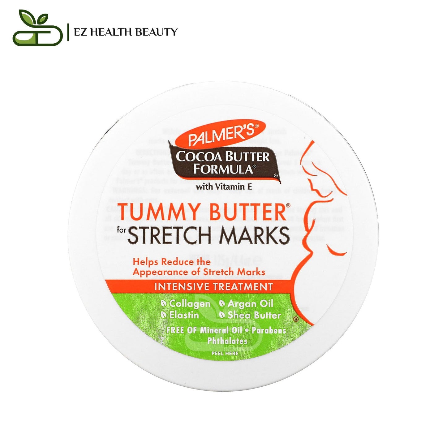 Tummy Butter for Stretch Marks Cocoa Butter Formula with Vitamin E Palmers 4.4 oz (125 g)