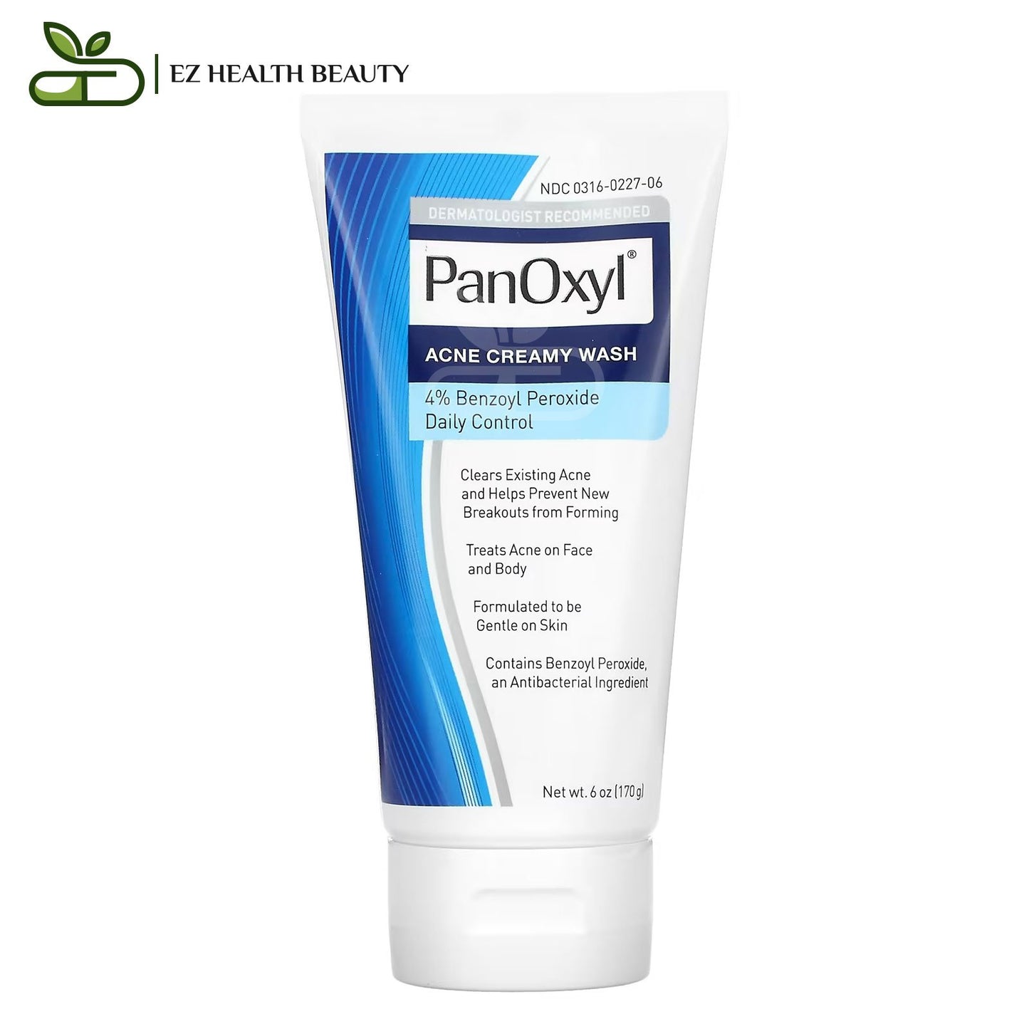 Panoxyl creamy face wash to clear acne and prevent new blemishes - 6 oz (170 g)