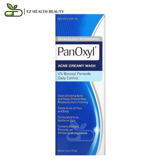 Panoxyl creamy face wash to clear acne and prevent new blemishes - 6 oz (170 g)