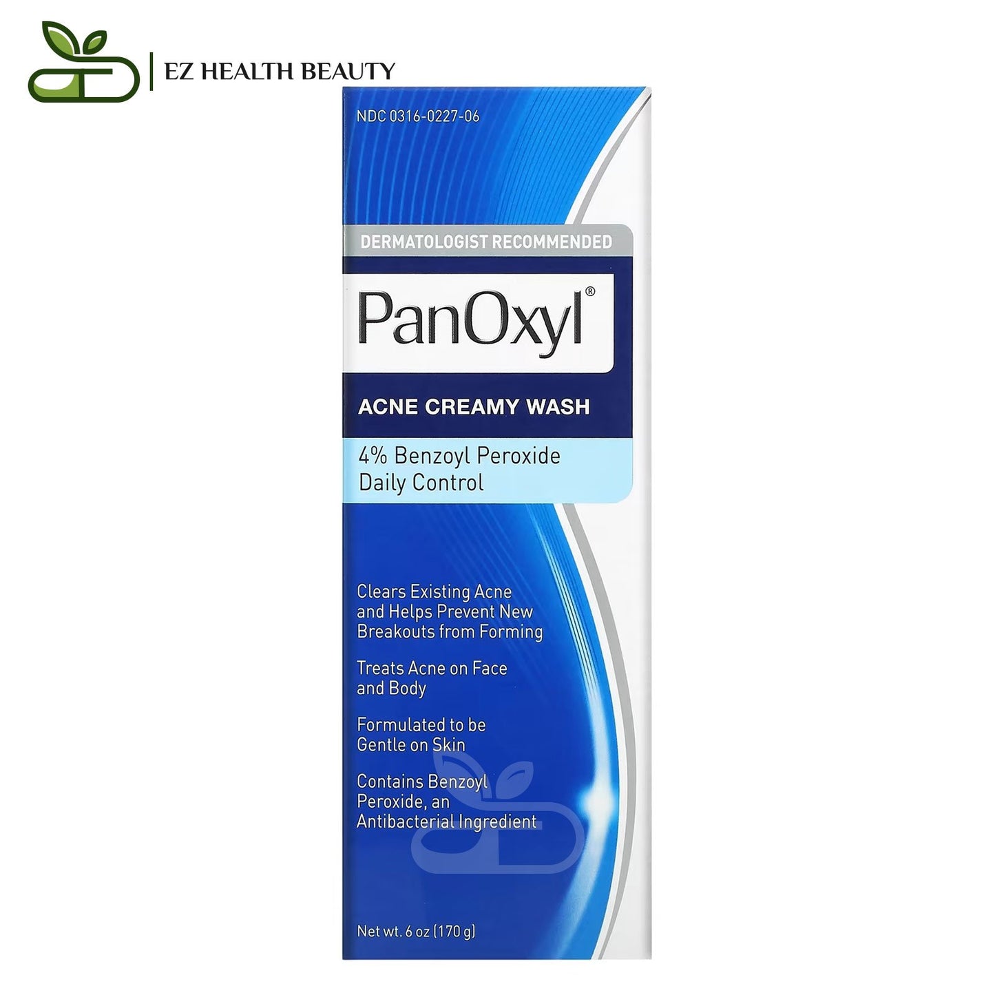 غسول panoxyl افضل غسول لعلاج حب الشباب 6 أونصات (170 جم) PanOxyl Acne Creamy Wash Benzoyl Peroxide 4%