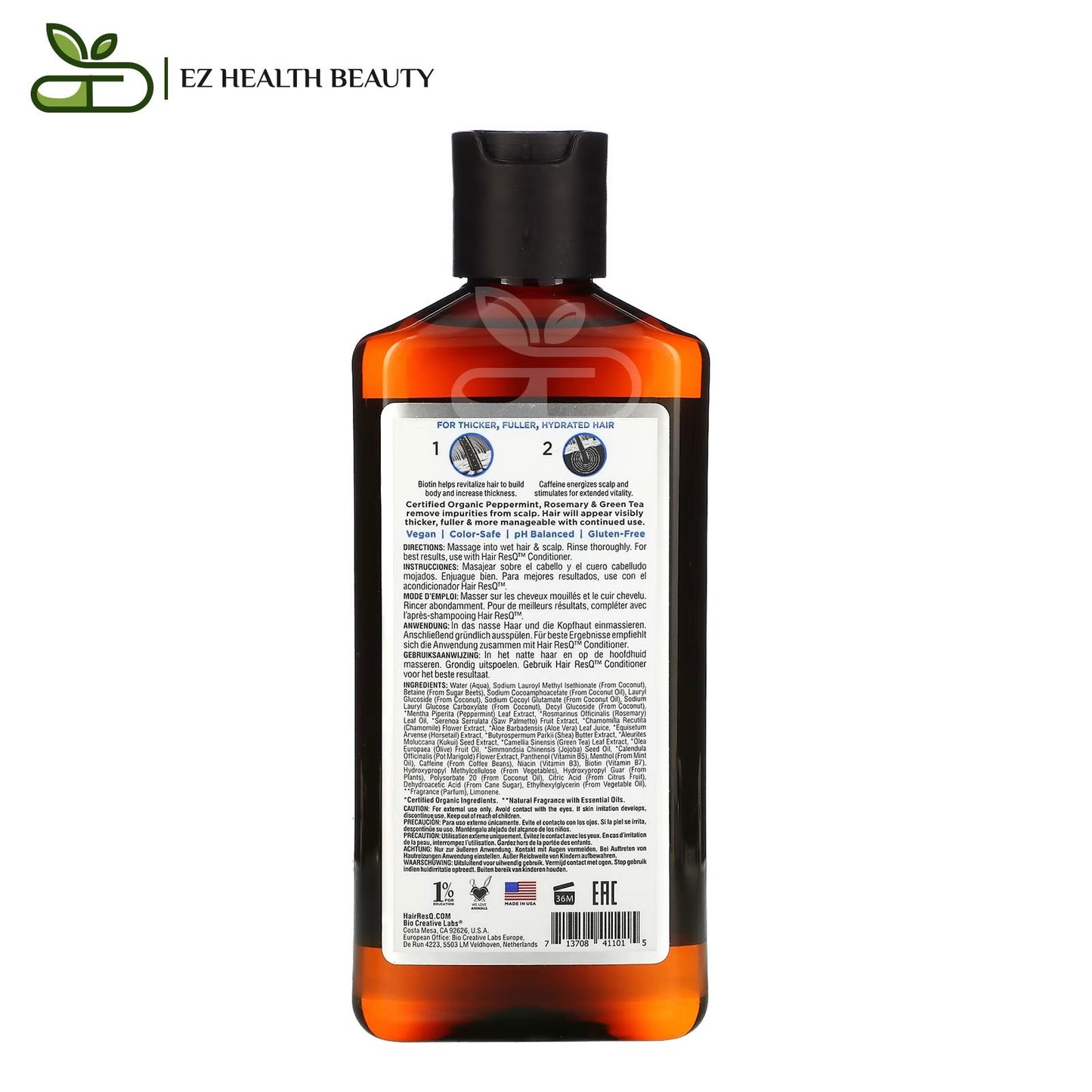 شامبو هير ريسك لتكثيف الشعر العادي 355 مل Hair ResQ Shampoo Petal Fresh