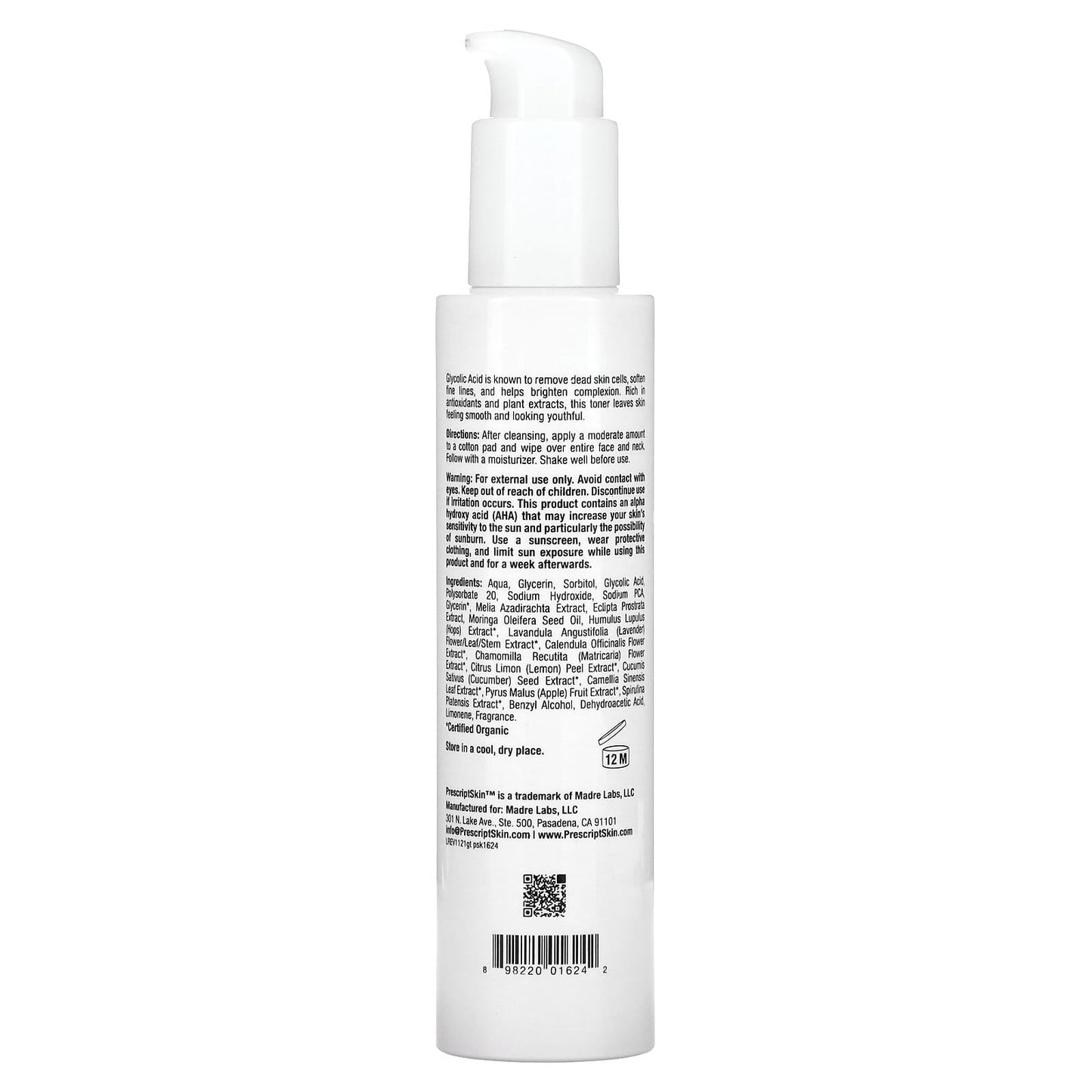 PrescriptSkin Glycolic Acid Toner dead skin exfoliant 177 ml