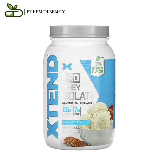 مكمل برو واي ايزوليت لتقوية العضلات نكهة آيس كريم الفانيليا 810 جرامًا Pro Whey Isolate Xtend