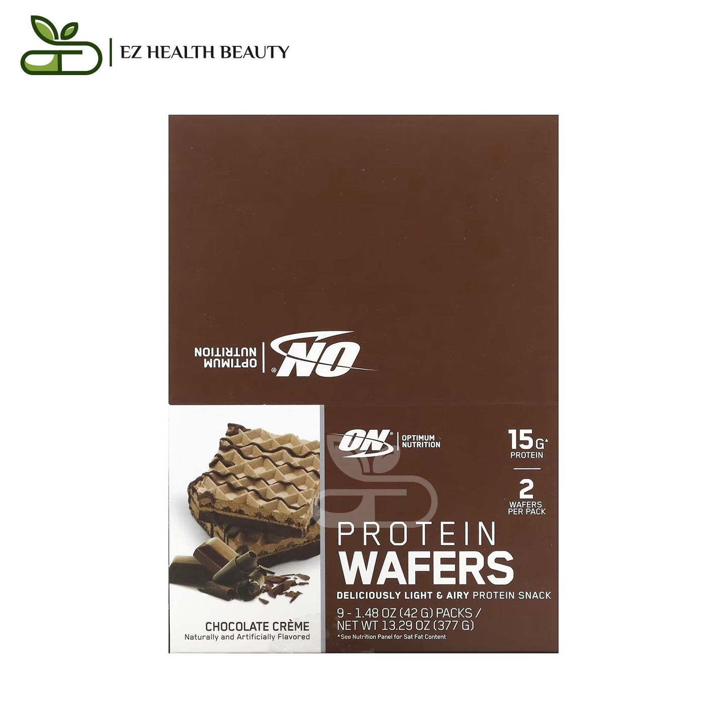 Protein Wafers Chocolate Creme Optimum Nutrition 9 Packs  (42 g) Each