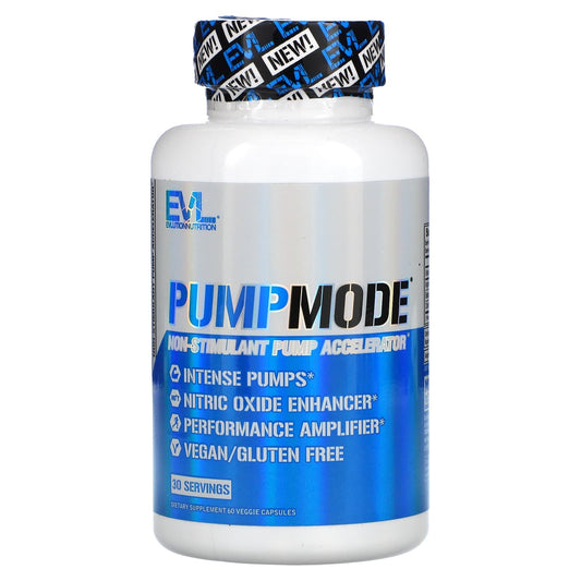 EVL pump Mode capsules for nitric oxide enhancer - 60 Veggie Capsules