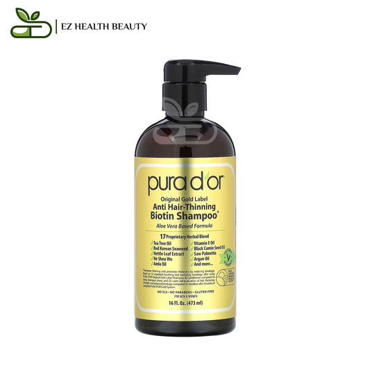 Anti-Hair Thinning Biotin Shampoo Pura D'or 16 fl oz (473 ml)