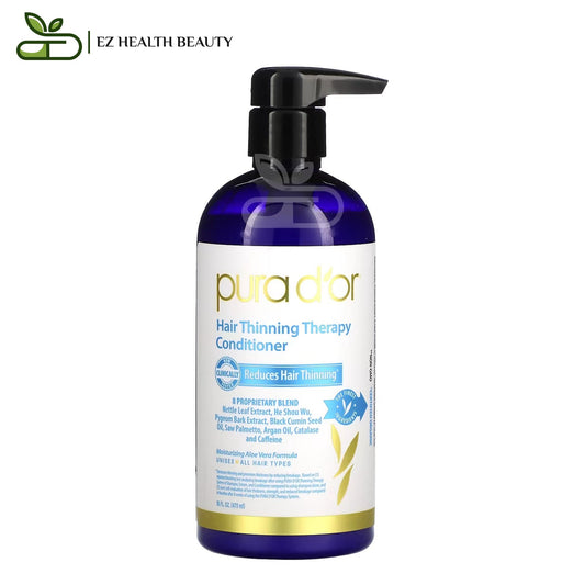 Pura d'or hair thinning therapy conditioner for hair thickening and strengthening - 16 fl oz (473 ml)