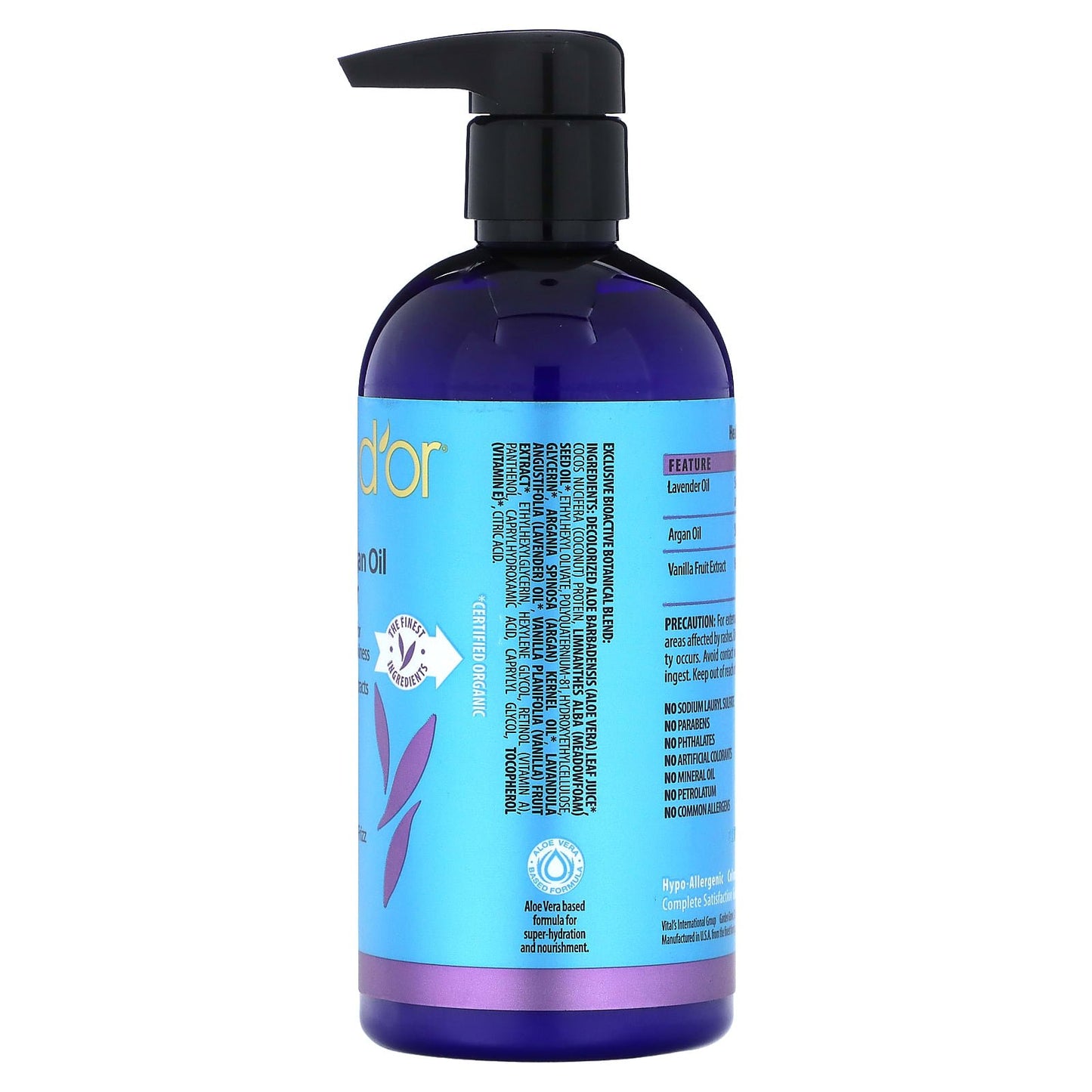 Purador argan oil hair conditioner to shine and silkiness enhancer - 16 fl oz (473 ml)