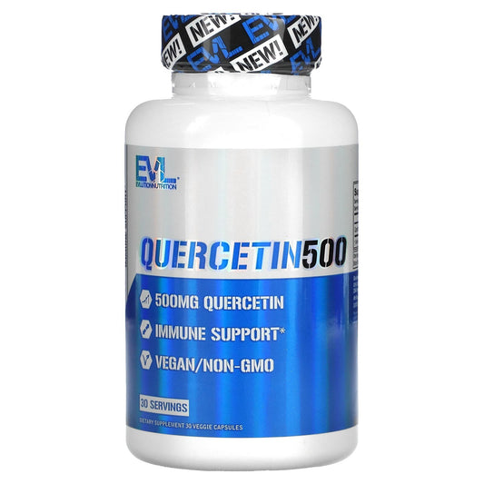 كبسولات كيرسيتين مكمل غذائي لتقوية المناعة Quercetin 500 EVLution 30 كبسولة